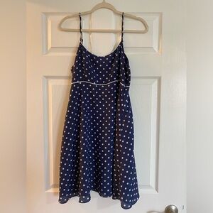 Forever 21 Blue Dress with White Dots